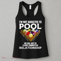 Funny Pool Player For Men Cool Addicted To Billiards Women's Tank Top thumb 3