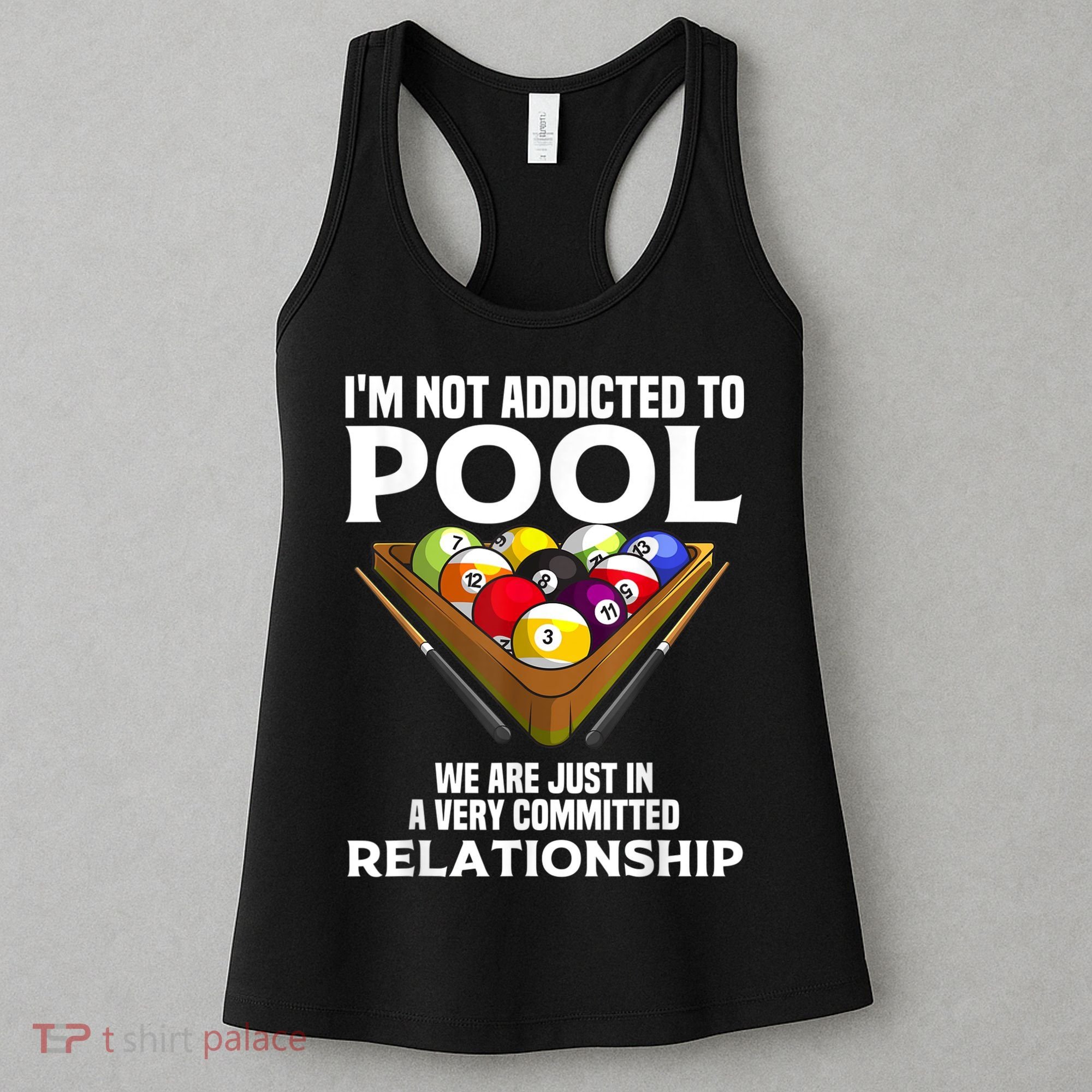 Funny Pool Player For Men Cool Addicted To Billiards Women's Tank Top