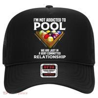 Funny Pool Player For Men Cool Addicted To Billiards Hat thumb 0