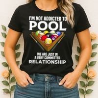 Funny Pool Player For Men Cool Addicted To Billiards Women's T-Shirt thumb 2