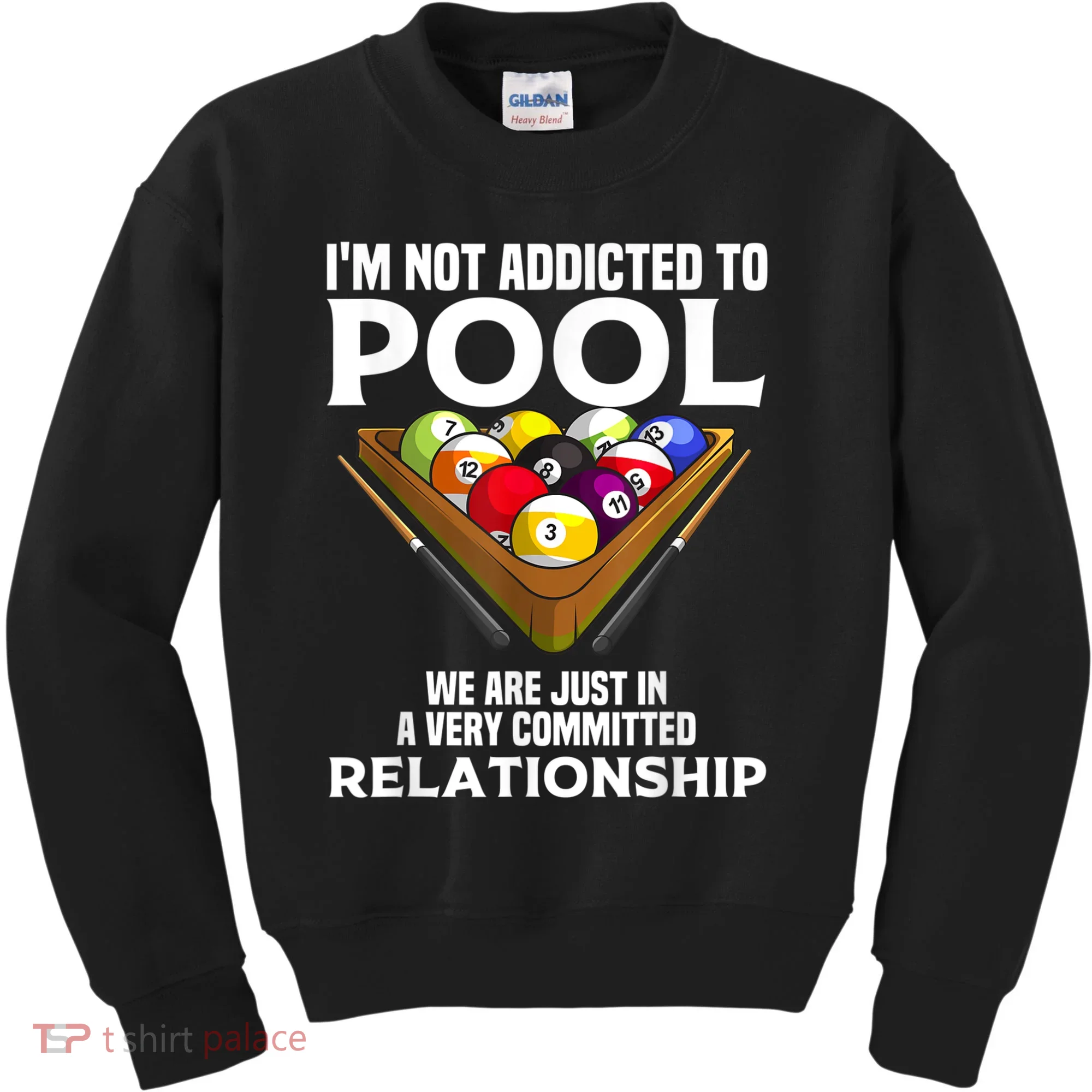 Funny Pool Player For Men Cool Addicted To Billiards Kids Sweatshirt