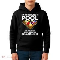 Funny Pool Player For Men Cool Addicted To Billiards Kids Hoodie thumb 4