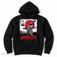 Funny Pugzilla Pug Dog Hoodie thumb 0