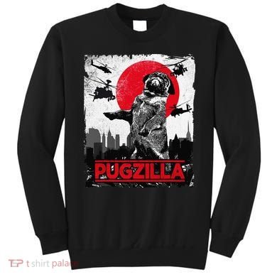 Funny Pugzilla Pug Dog Sweatshirt
