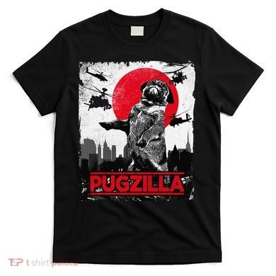 Funny Pugzilla Pug Dog T-Shirt