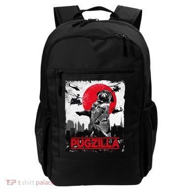Funny Pugzilla Pug Dog Backpack