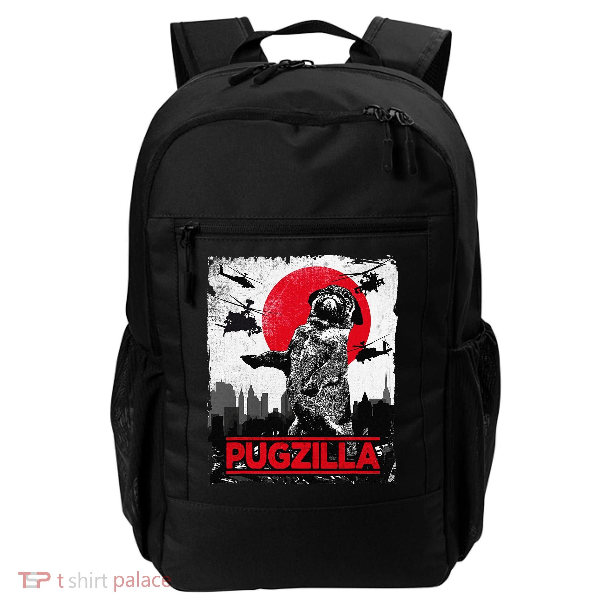 Funny Pugzilla Pug Dog Backpack