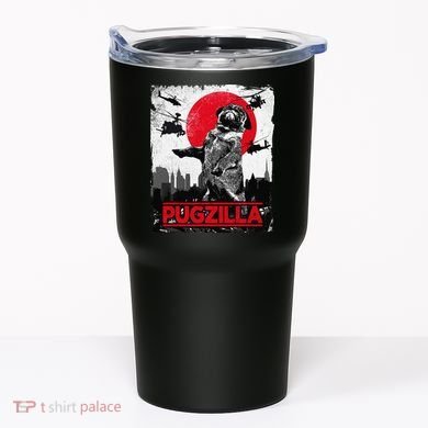 Funny Pugzilla Pug Dog Tumbler