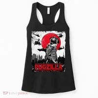 Funny Pugzilla Pug Dog Women's Tank Top thumb 0