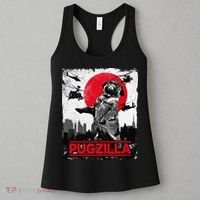 Funny Pugzilla Pug Dog Women's Tank Top thumb 3