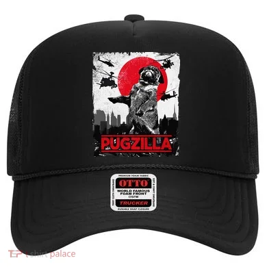 Funny Pugzilla Pug Dog Hat