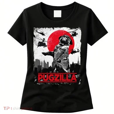 Funny Pugzilla Pug Dog Women's T-Shirt