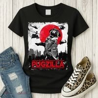 Funny Pugzilla Pug Dog Women's T-Shirt thumb 3