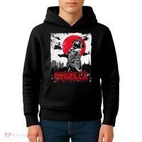 Funny Pugzilla Pug Dog Kids Hoodie thumb 4