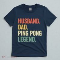Funny Ping Pong Husband Dad Table Tennis Legend Vintage T-Shirt thumb 5