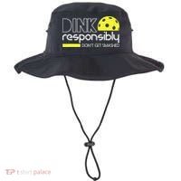 Funny Pickleball Player Dink Responsibly Don't Get Smashed Bucket Hat thumb 0