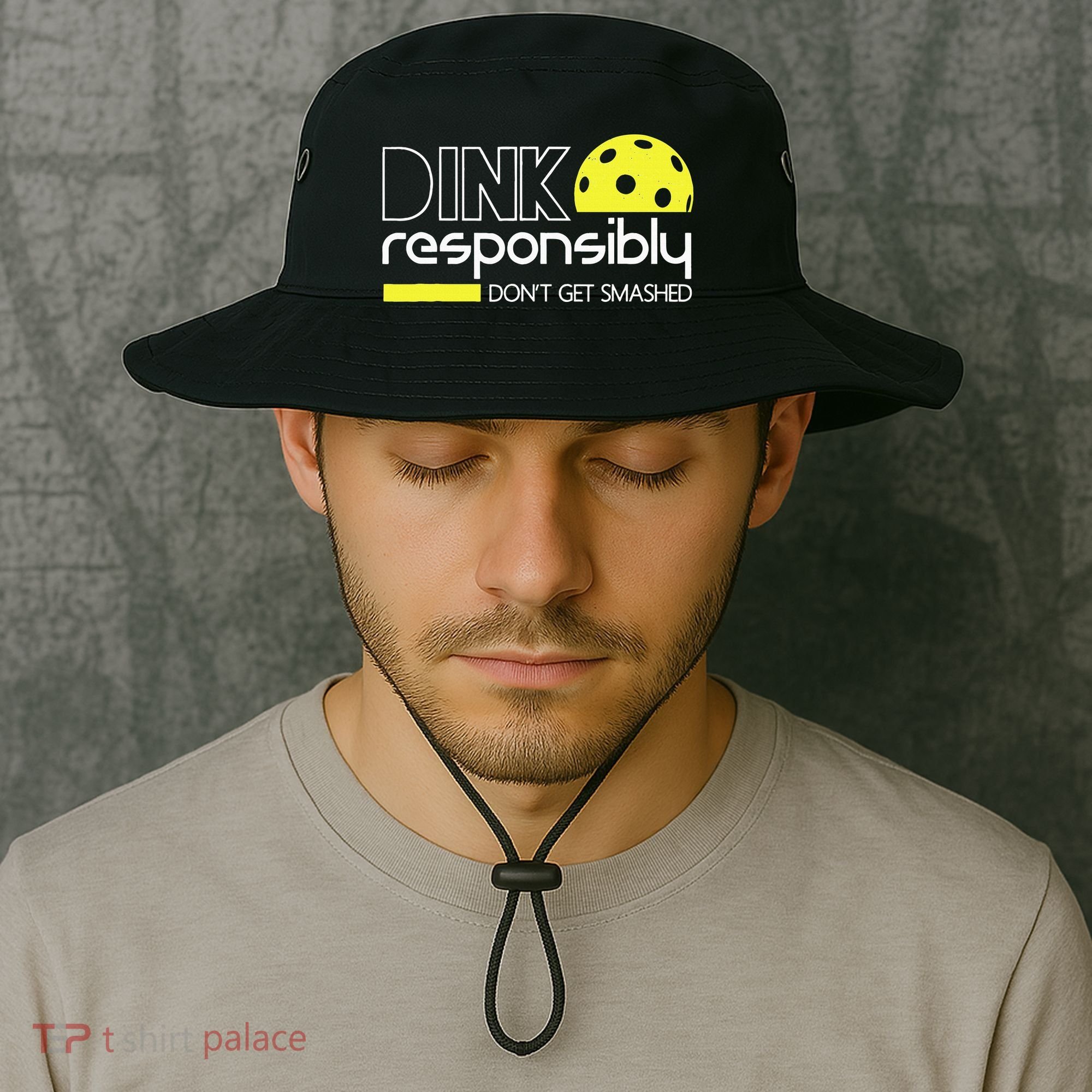 Funny Pickleball Player Dink Responsibly Don't Get Smashed Bucket Hat