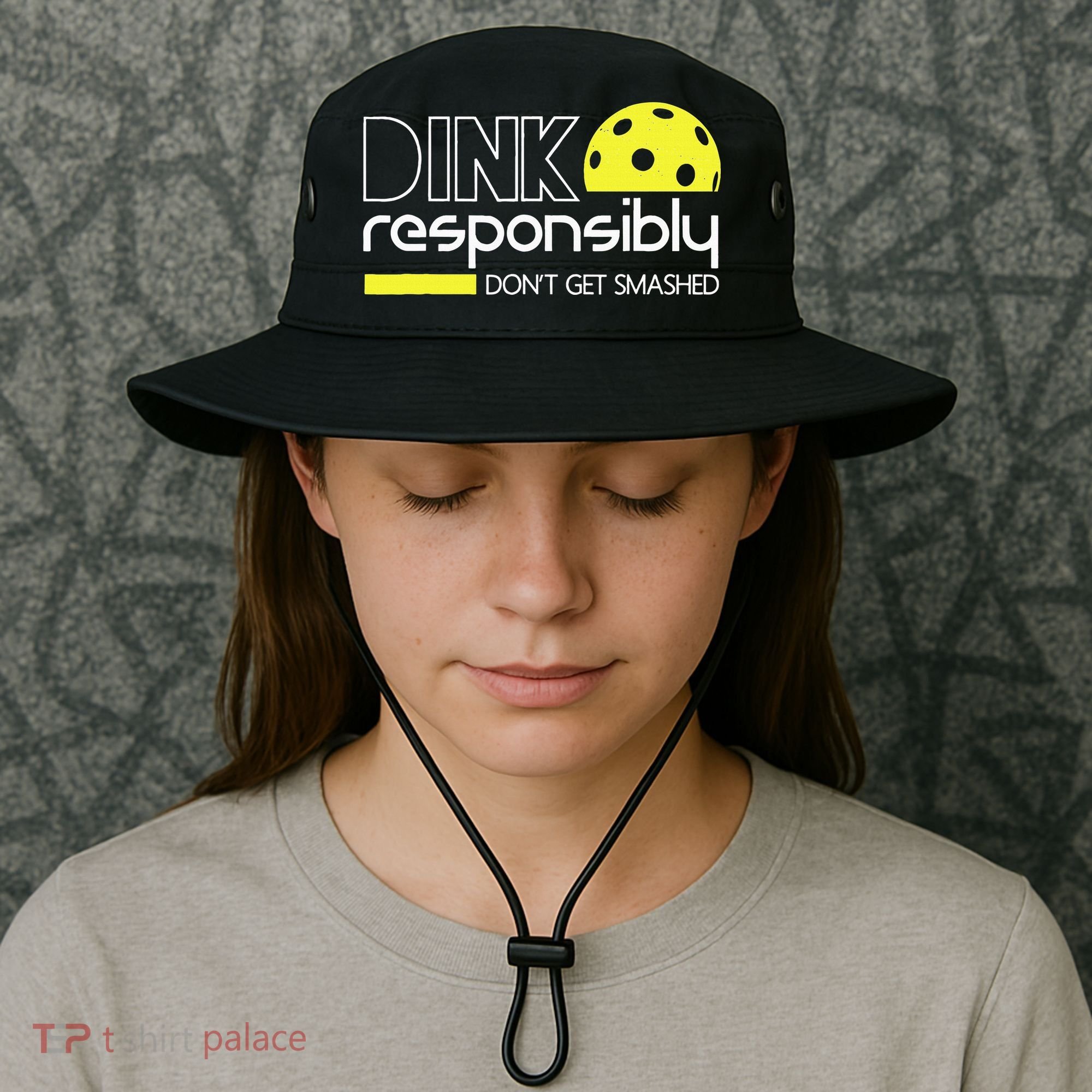 Funny Pickleball Player Dink Responsibly Don't Get Smashed Bucket Hat