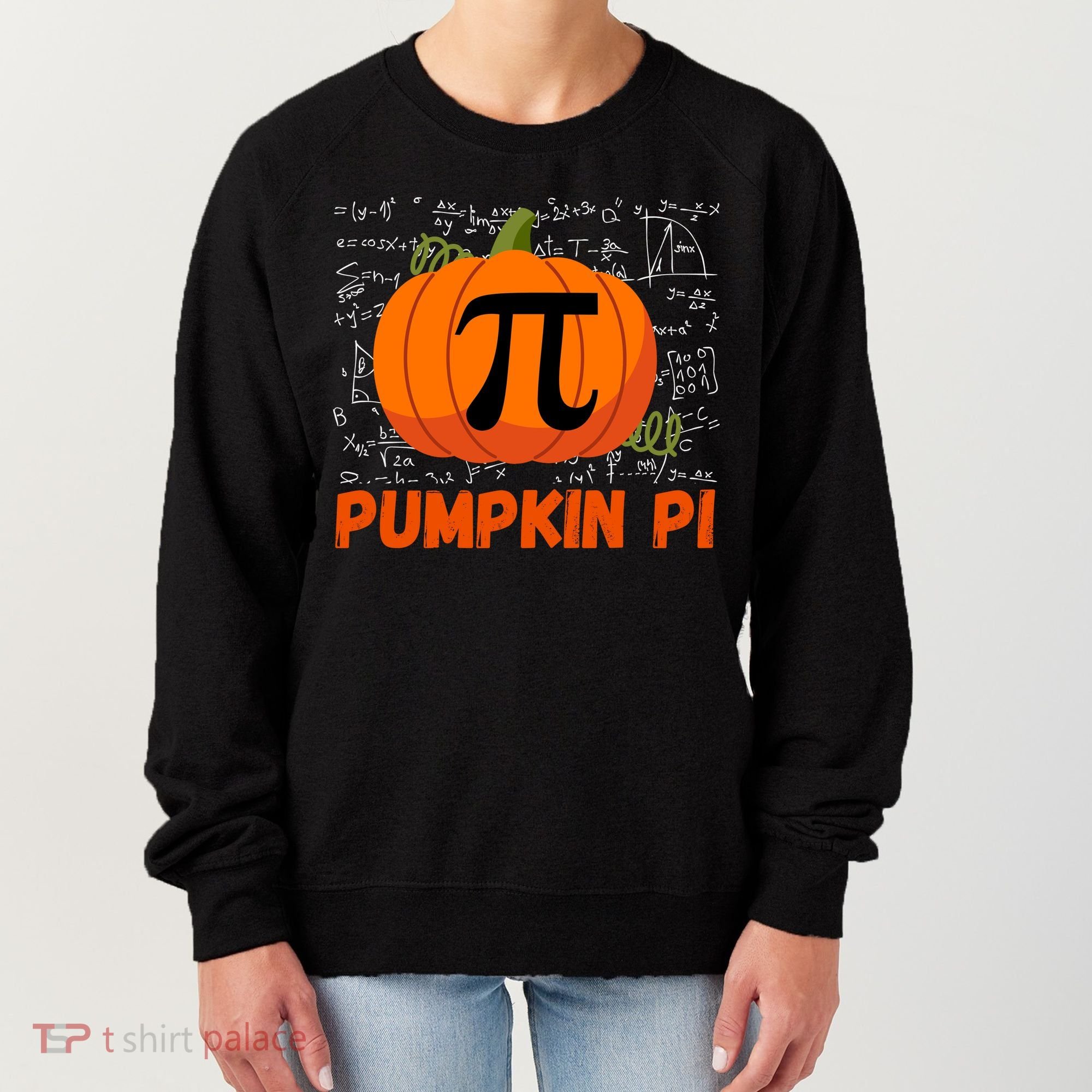 Funny Pumpkin Pie Math Pumpkin Pi Funny Halloween Costume Women's Sweatshirt