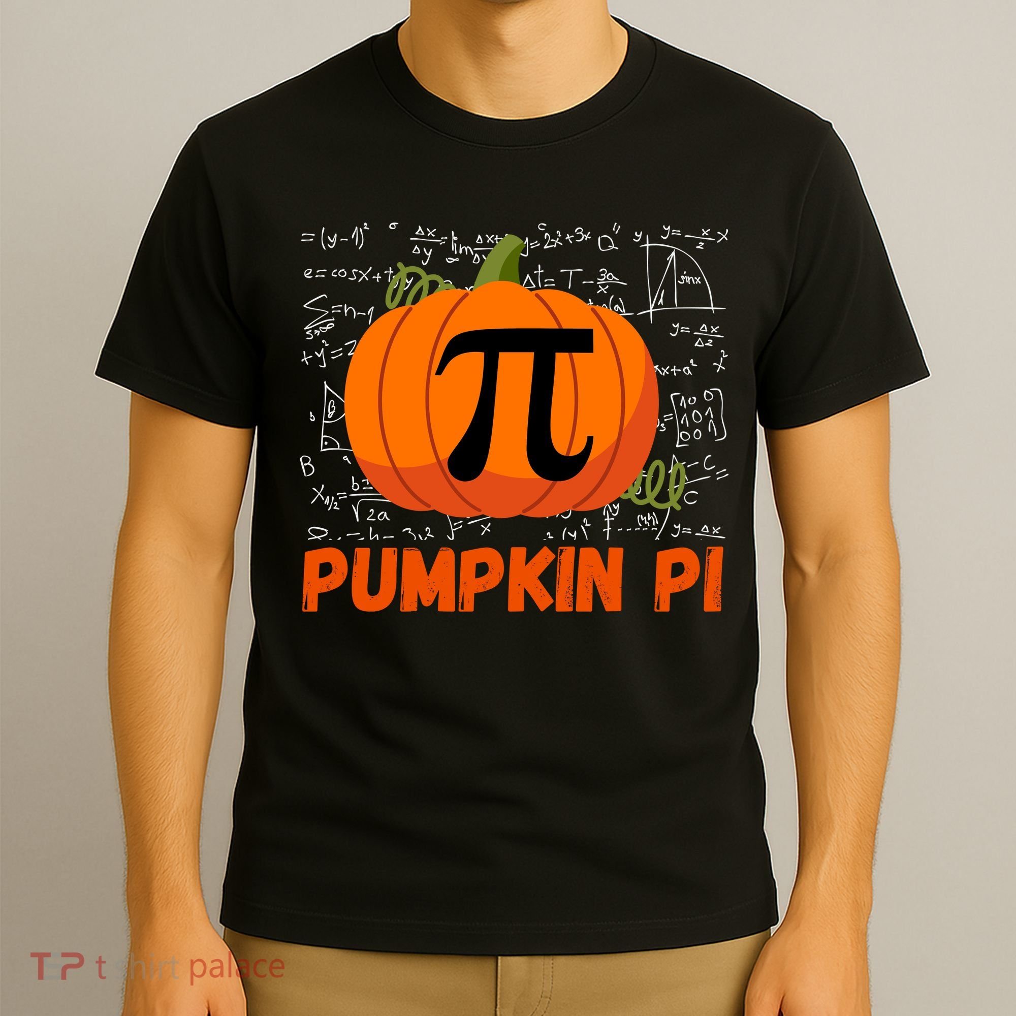 Funny Pumpkin Pie Math Pumpkin Pi Funny Halloween Costume T-Shirt