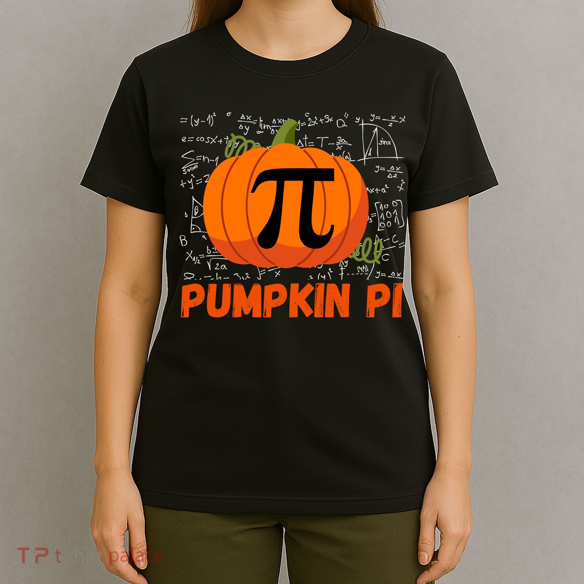 Funny Pumpkin Pie Math Pumpkin Pi Funny Halloween Costume T-Shirt