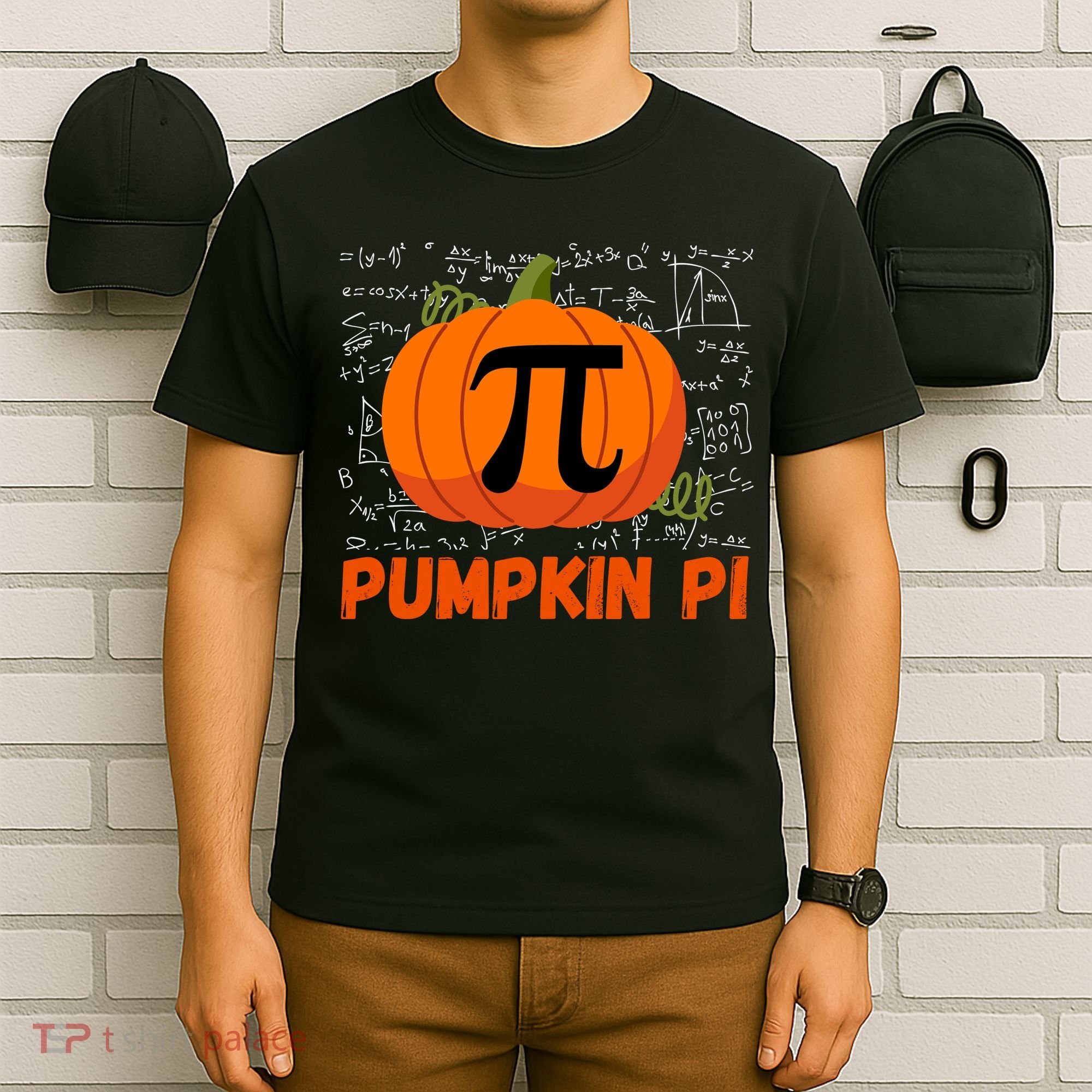 Funny Pumpkin Pie Math Pumpkin Pi Funny Halloween Costume T-Shirt