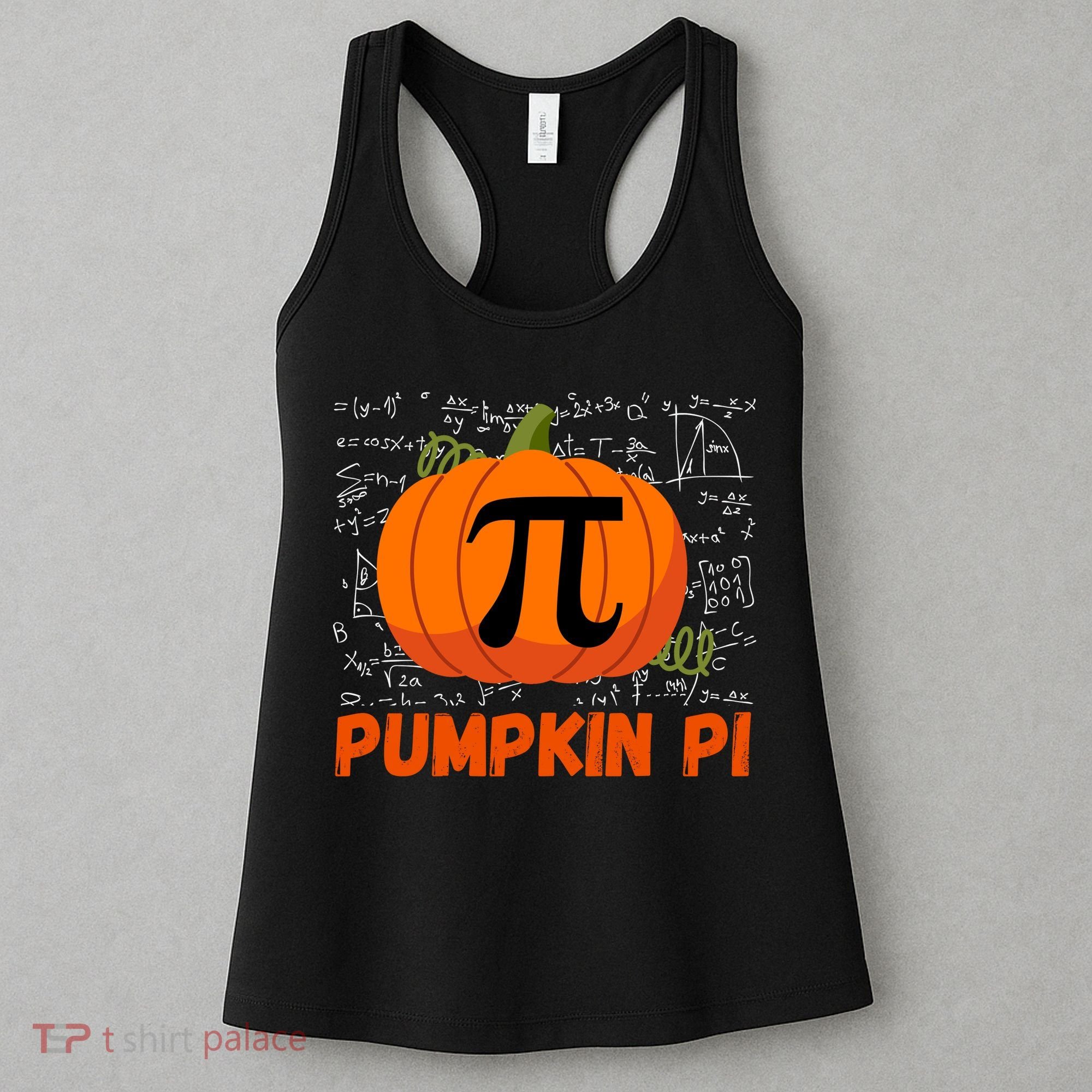 Funny Pumpkin Pie Math Pumpkin Pi Funny Halloween Costume Women's Tank Top