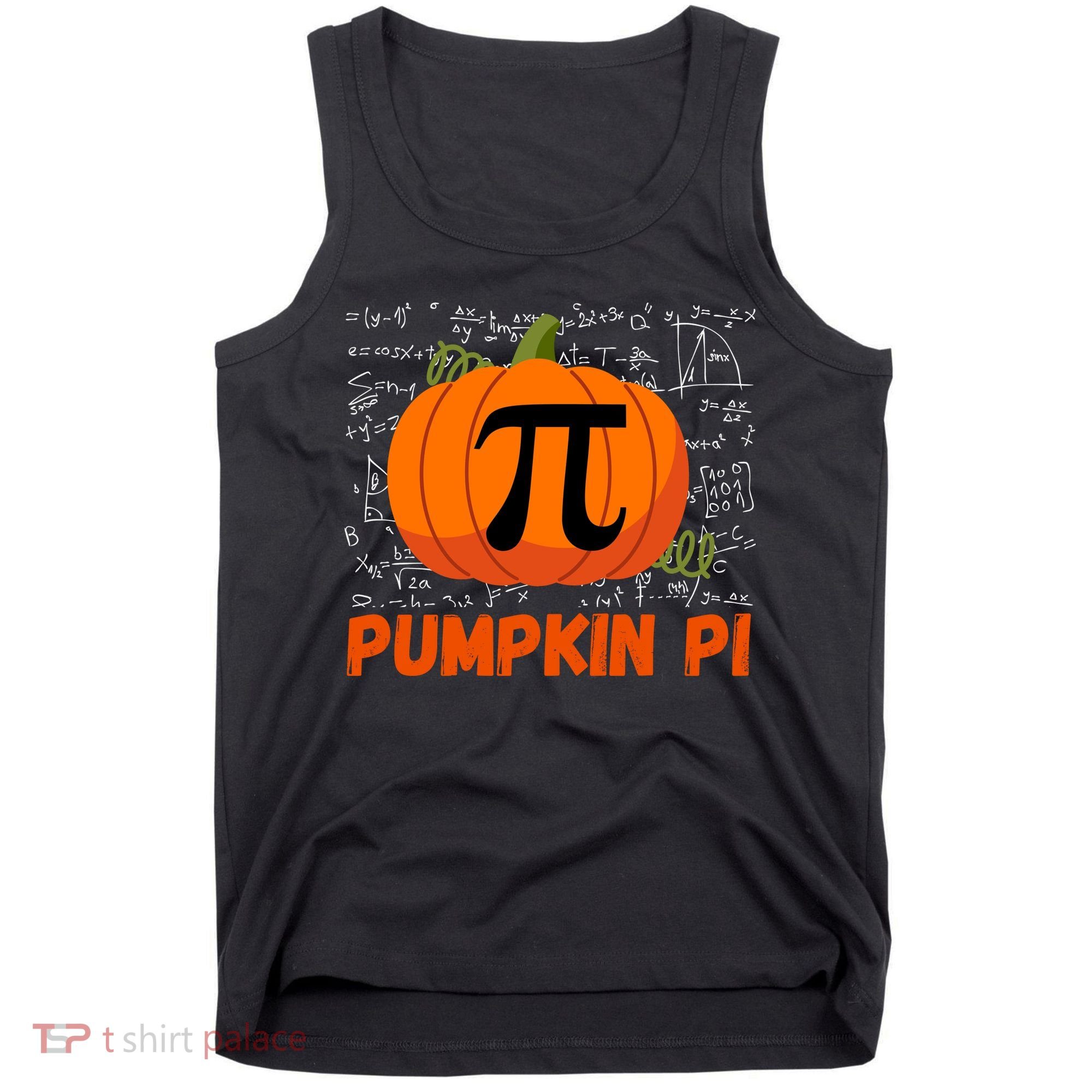 Funny Pumpkin Pie Math Pumpkin Pi Funny Halloween Costume Tank Top
