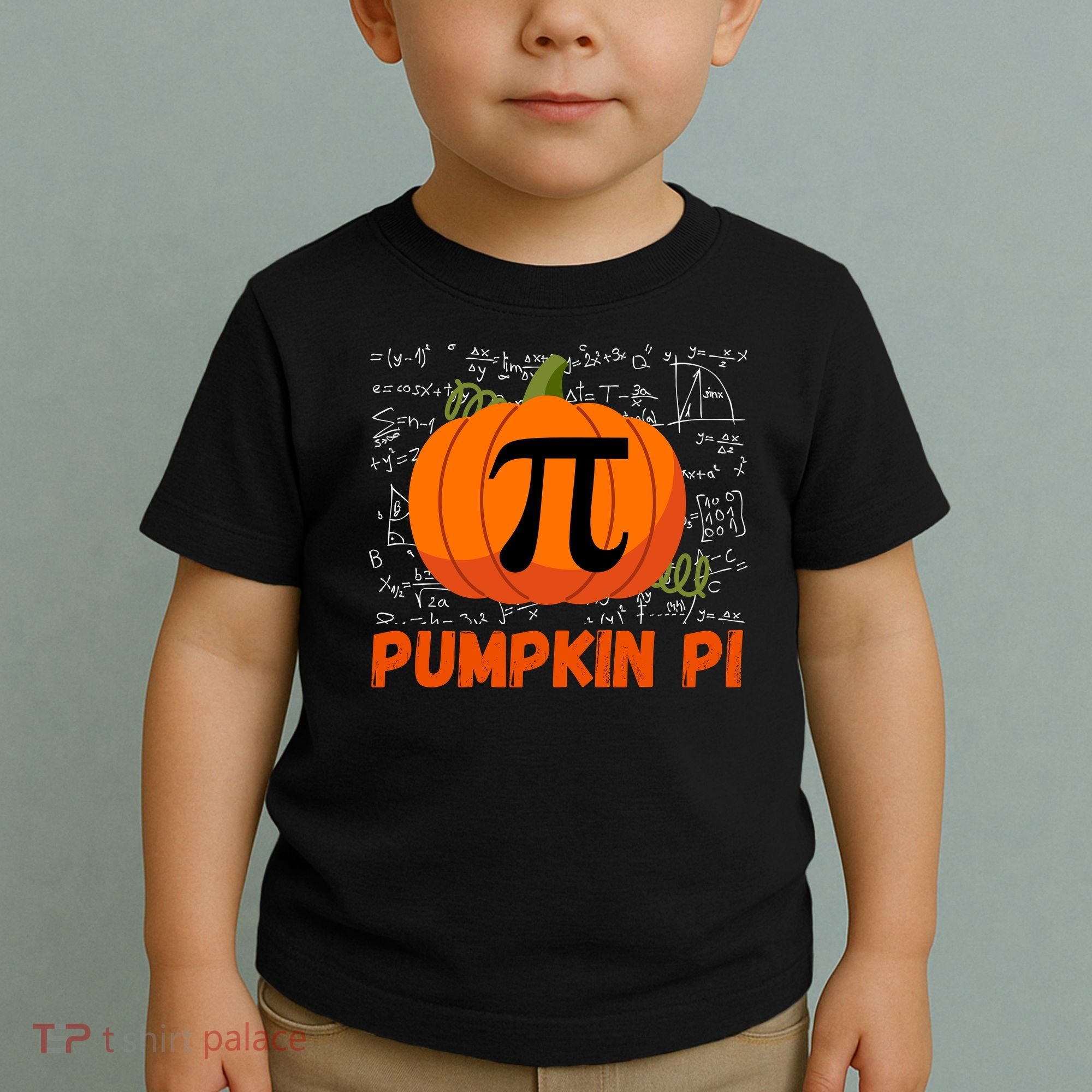 Funny Pumpkin Pie Math Pumpkin Pi Funny Halloween Costume Toddler T-Shirt