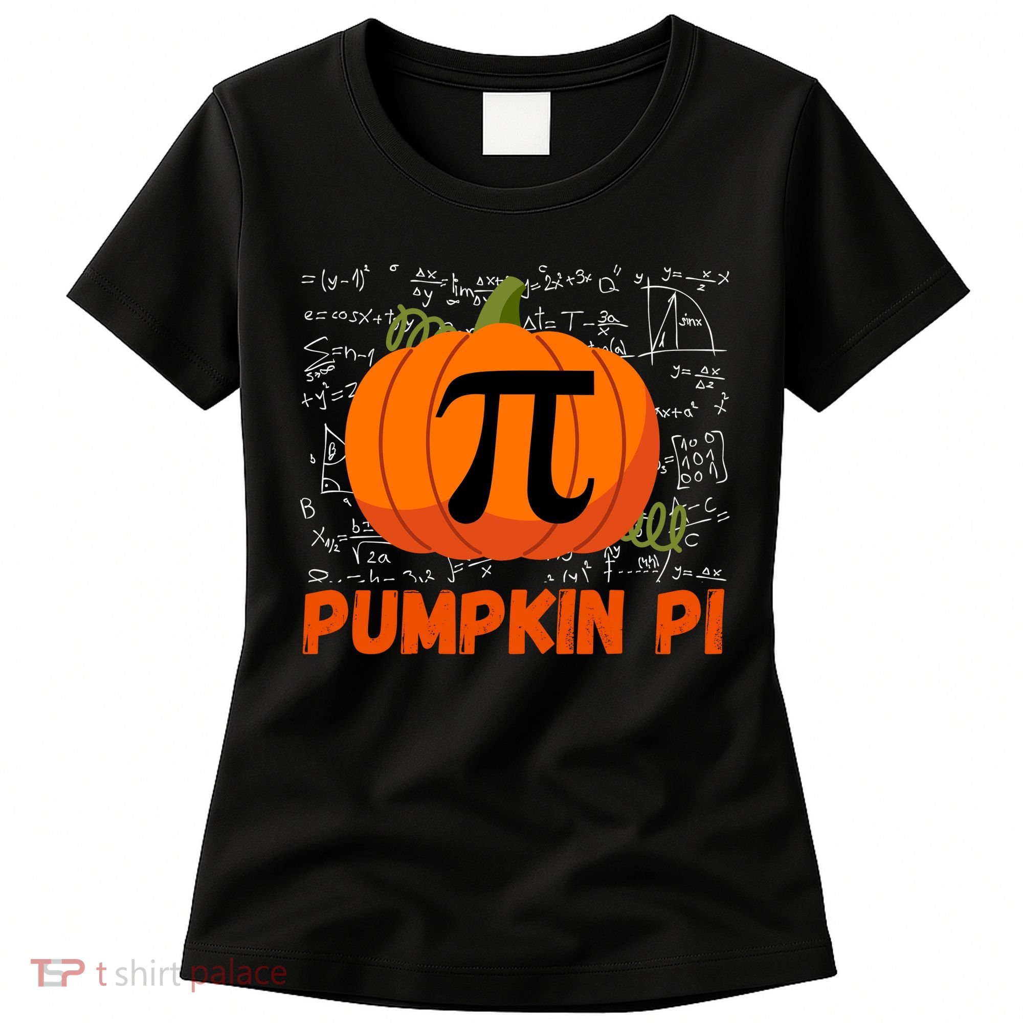 Funny Pumpkin Pie Math Pumpkin Pi Funny Halloween Costume Women's T-Shirt