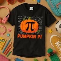 Funny Pumpkin Pie Math Pumpkin Pi Funny Halloween Costume Kids T-Shirt thumb 3