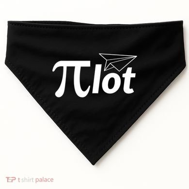 Future Pilot Pi Day Gift Pilot In Progress Airplane Lover Meaningful Gift USA-Made Doggie Bandana