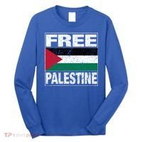 Free Palestine Palestine Flag I Love Palestine Gaza Meaningful Gift Long Sleeve Shirt thumb 0