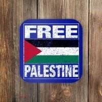 Free Palestine Palestine Flag I Love Palestine Gaza Meaningful Gift Coaster thumb 0