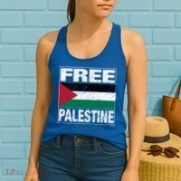 Free Palestine Palestine Flag I Love Palestine Gaza Meaningful Gift Women's Tank Top thumb 2