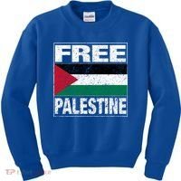 Free Palestine Palestine Flag I Love Palestine Gaza Meaningful Gift Kids Sweatshirt thumb 0