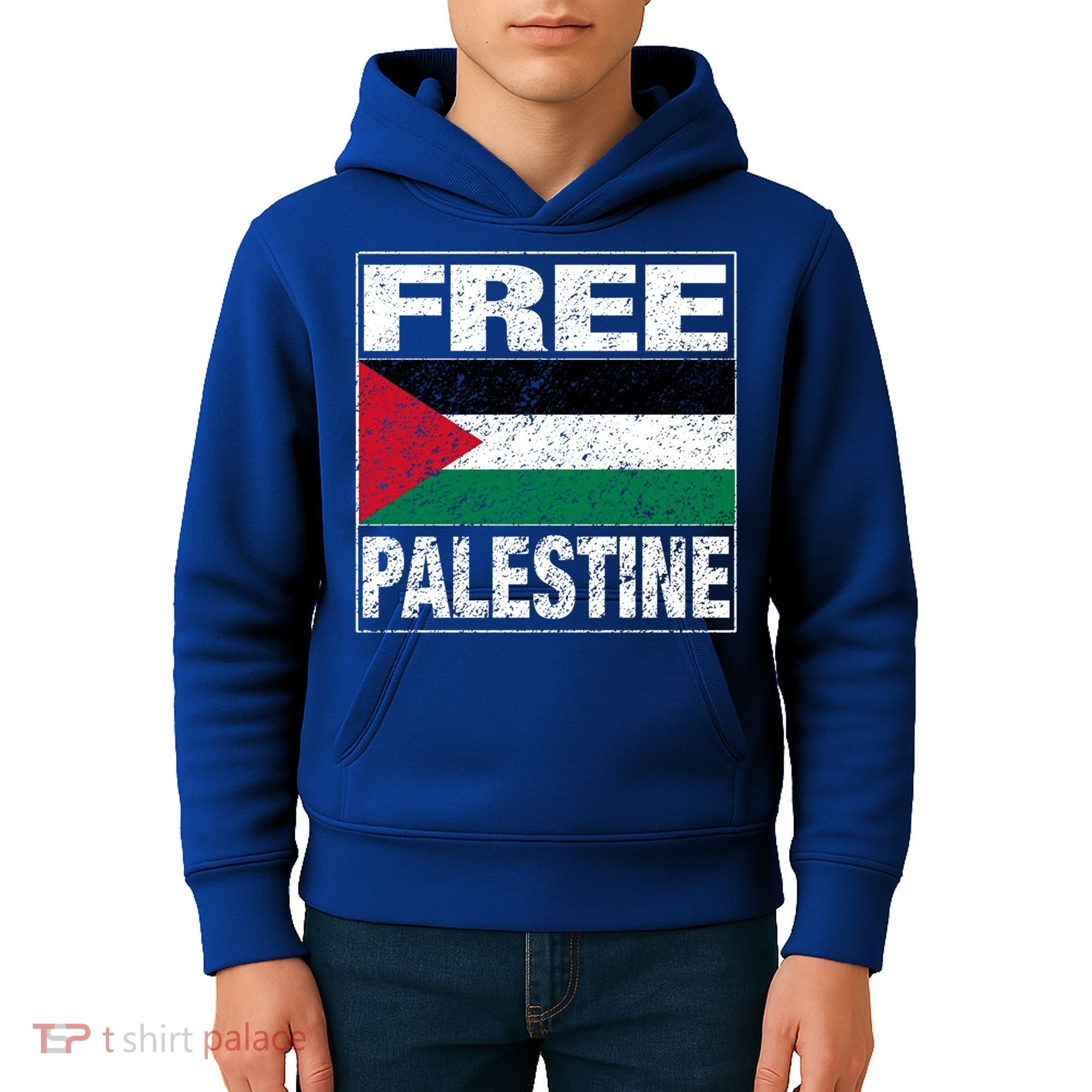 Free Palestine Palestine Flag I Love Palestine Gaza Meaningful Gift Kids Hoodie