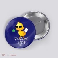 Funny Pickleball Pickleball Chick Button thumb 0