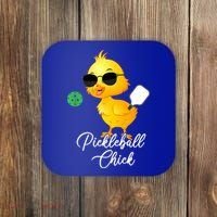Funny Pickleball Pickleball Chick Coaster thumb 0