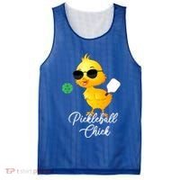 Funny Pickleball Pickleball Chick Mesh Reversible Basketball Jersey Tank thumb 0