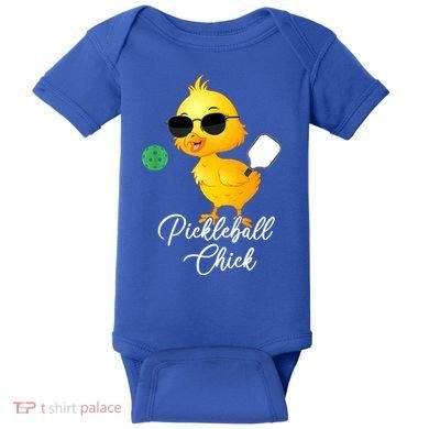 Funny Pickleball Pickleball Chick Baby Bodysuit