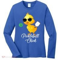 Funny Pickleball Pickleball Chick Women's Long Sleeve Shirt thumb 0