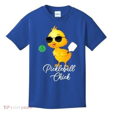 Funny Pickleball Pickleball Chick Kids T-Shirt