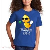 Funny Pickleball Pickleball Chick Kids T-Shirt thumb 2