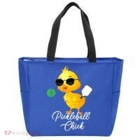 Funny Pickleball Pickleball Chick Tote Bag thumb 0