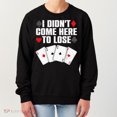 Funny Poker Player Design Gamblers Poker Lover Women's Sweatshirt