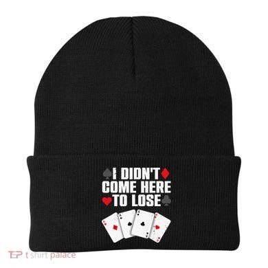 Funny Poker Player Design Gamblers Poker Lover Beanie