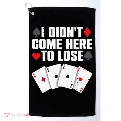 Funny Poker Player Design Gamblers Poker Lover Golf Towel