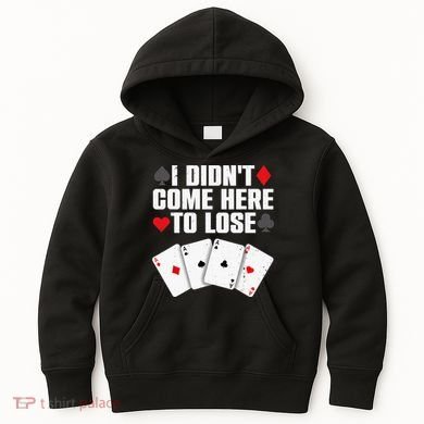 Funny Poker Player Design Gamblers Poker Lover Kids Hoodie