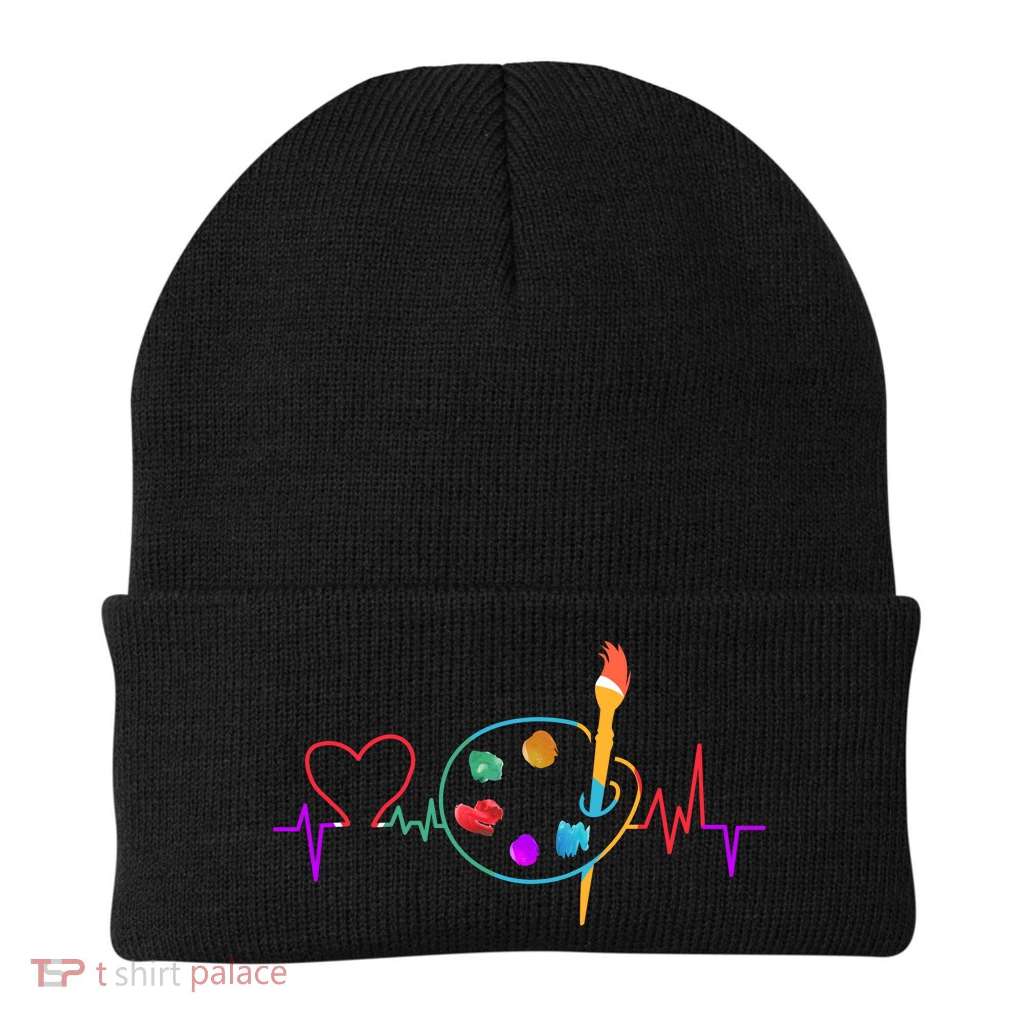 Funny Paint Palette Brush Artist Painter Gift Gift Beanie